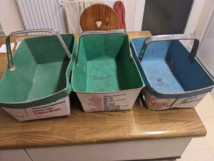 Photo of free 3 Cardboard Trug Baskets (Caversham Park RG4) #1