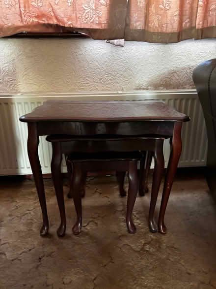 Photo of free Dark wood nest of tables (Rochford SS4) #2