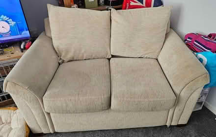 Photo of free 2 x 2 Seater Beige Sofas (Leigh SS9) #1