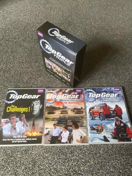 Photo of free 3 Top Gear DVDs (Black Park LL14) #1