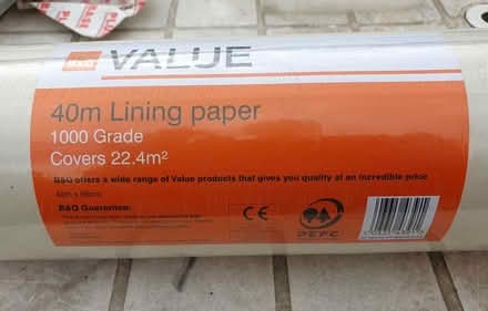Photo of free Lining paper 40m 1000 grade (GU2 Stoughton) #2