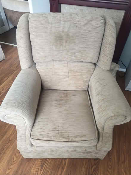Photo of free Cream Sofa & Two Armchairs (East Boldon NE36) #2