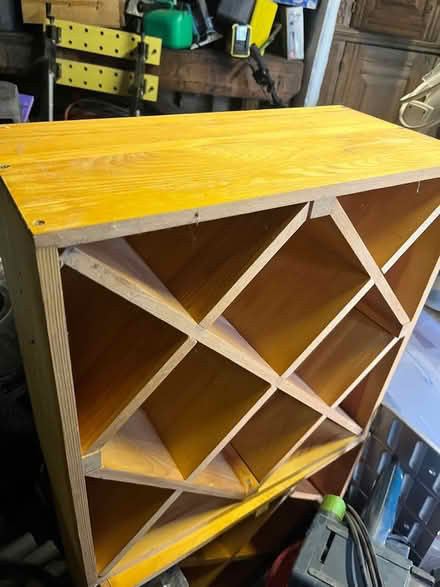 Photo of free Two wooden wine racks (Woking GU21 7RJ) #2