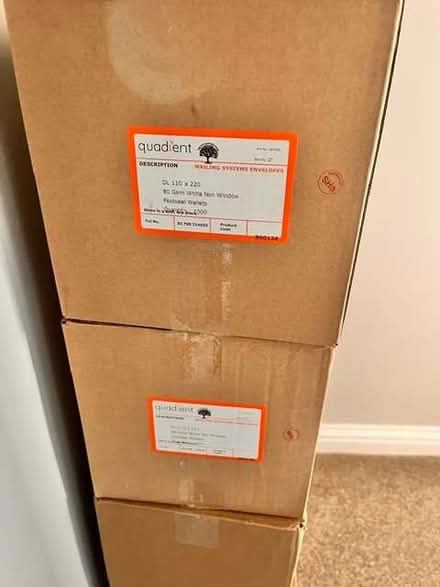 Photo of free Boxes of new white DL envelopes (non window) (Prestbury GL52) #1