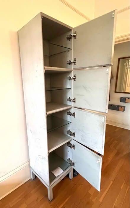 Photo of free Tall cupboard with glass shelves (Chalk Farm NW3) #2