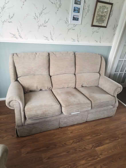 Photo of free Cream Sofa & Two Armchairs (East Boldon NE36) #1