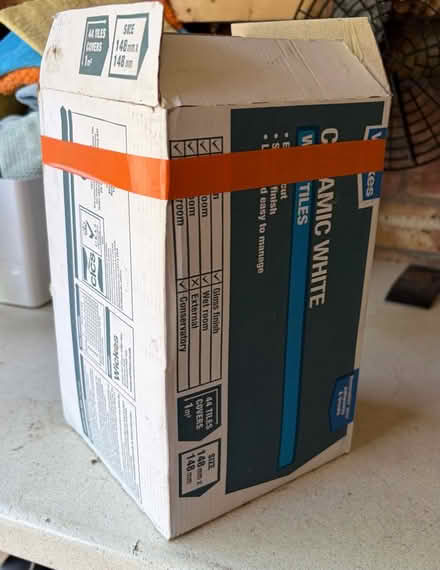 Photo of free Box of white tiles (Calcot RG31) #1