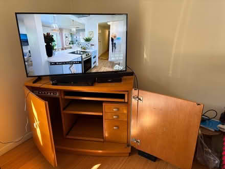 Photo of free Leather Chair/ 2 piece Armoire (Thousand Oaks, CA) #2