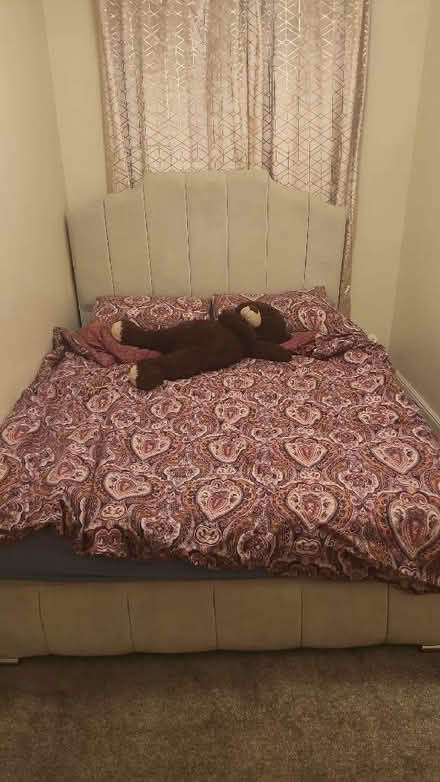 Photo of free Beige Bed frame (Reddish M18) #1