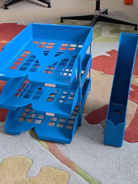 Photo of free Desk file and 3 shelf organiser (Emsworth PO10) #1