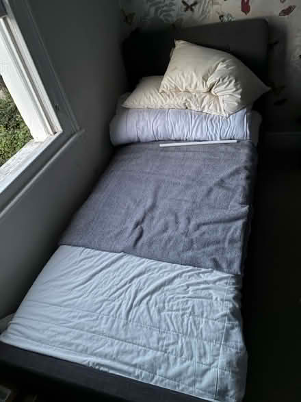 Photo of free Dubhelm bed and ikea arm chair (TW9) #1