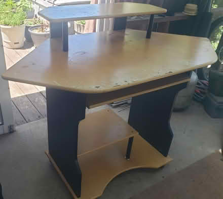 Photo of free Desk w/shelf (Clarksburg) #2