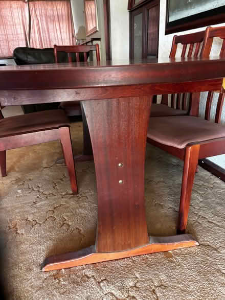 Photo of free Dark Wood Extending Dining Table 6 Chairs (Rochford SS4) #2