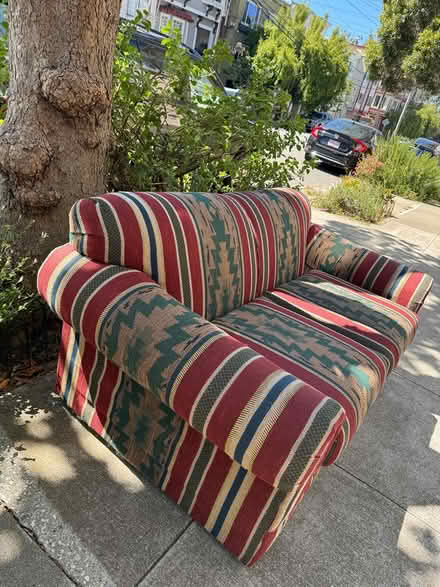 Photo of free Loveseat Sofa Curb Alert (Inner Sunset) #2
