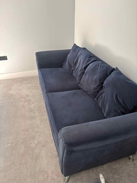 Photo of free Blue sofa (Castleford WF10) #2