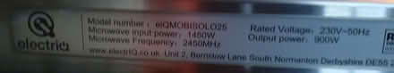 Photo of free Built in Microwave oven eiQMOBISOLO25 (Liberton EH16) #1