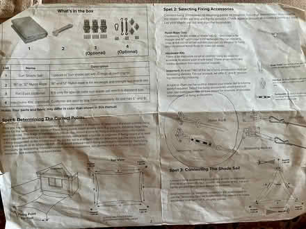 Photo of free 2 Sun sail shades (Maplewood, NJ (Hilton )) #3