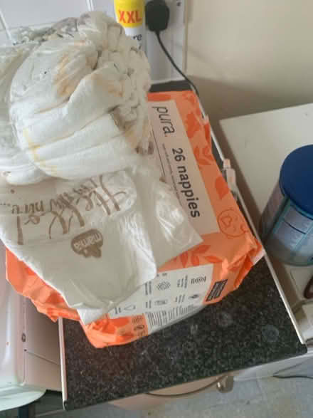 Photo of free Size 3 baby nappies (S14) (Hearding Park S14) #1