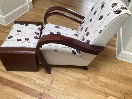Photo of free Chair and footstool (Law DD3) #2