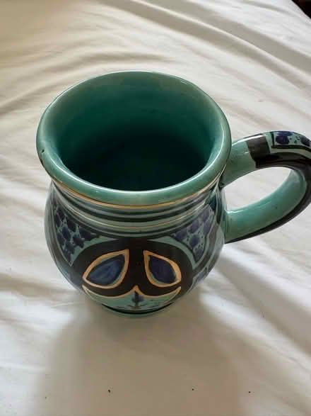 Photo of free Blue patterned Jug and 6 mugs (Northchurch HP4) #3