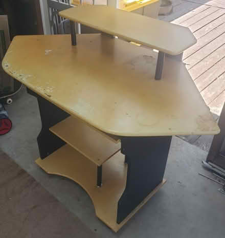 Photo of free Desk w/shelf (Clarksburg) #3