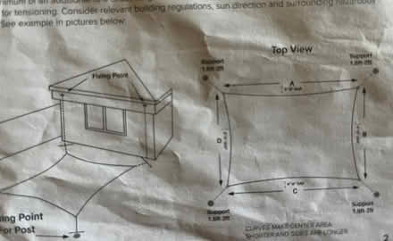 Photo of free 2 Sun sail shades (Maplewood, NJ (Hilton )) #2
