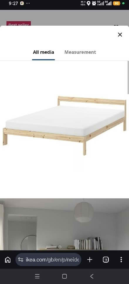 Photo of Bed frame - king size (Harold Wood RM3) #1