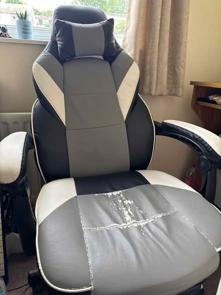 Photo of free White, black gray office chair (Little Falmouth TR11) #1