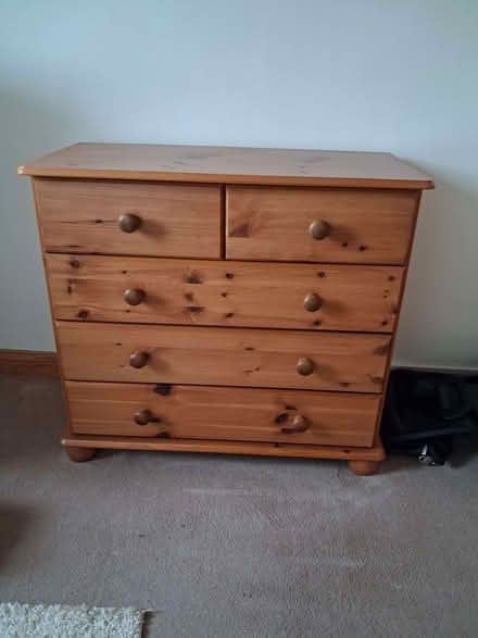 Photo of free Pine chest of drawers (Rhayader LD6) #1