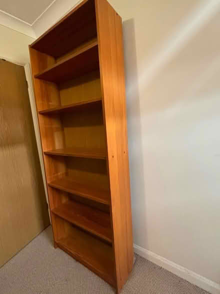 Photo of free Tall Wood Shelf (7 Penhurst Court, OX4) #1