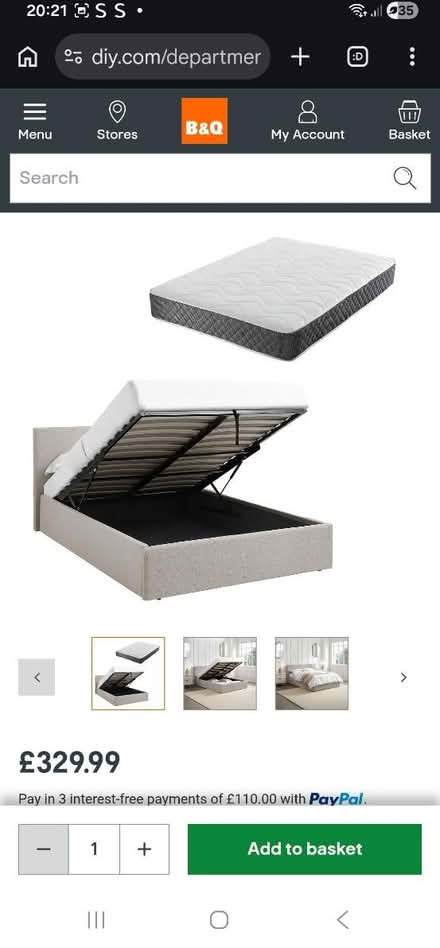 Photo of free Double bed lift up grey (stevenage) #2