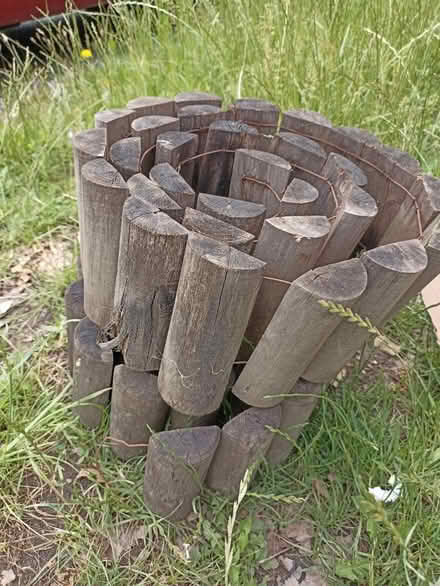 Photo of free Garden border log rolls x2 (Romford RM1) #1