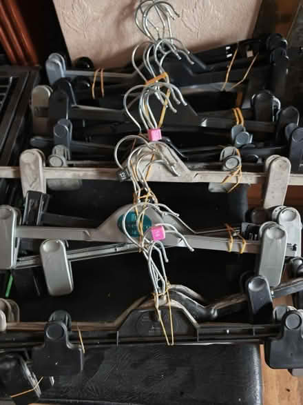 Photo of free Bundles of coat hangers (Great Sutton CH66) #1