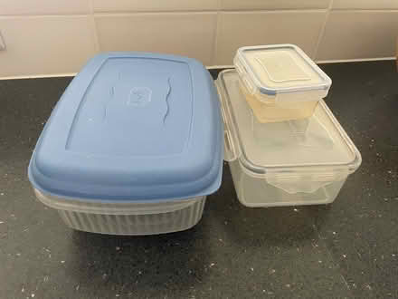 Photo of free Plastic jars and boxes (GU29) #3