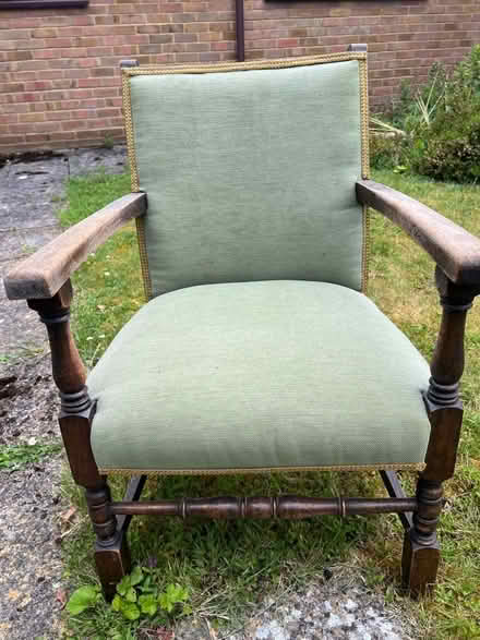 Photo of free Green armchair (North Tonbridge TN10) #1