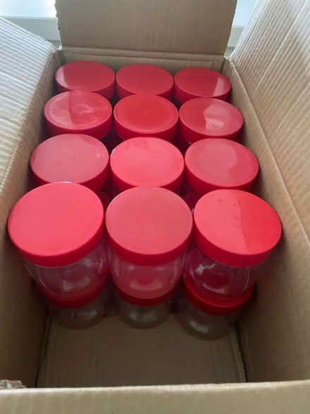 Photo of free Plastic jars and boxes (GU29) #1