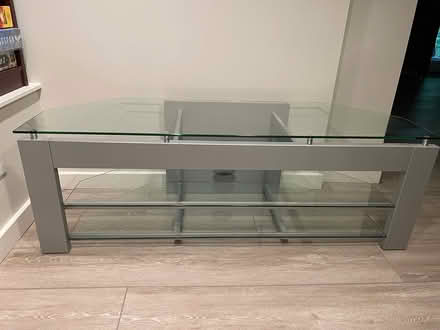 Photo of free Modern glass TV / equipment stand (DC side of Warrenton) #2
