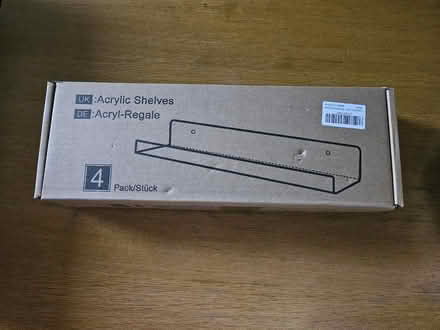 Photo of free 4 pack Acrylic Shelves (Wisewood S6) #1
