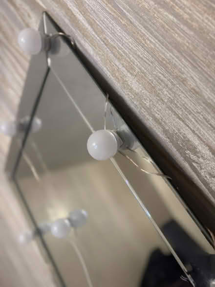 Photo of free Mirror with hollywood lights (Sheffield S8 woodseats) #2