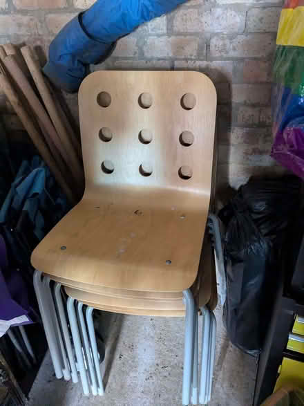 Photo of free IKEA Jules stackable dining chairs (Uphill BS24) #1