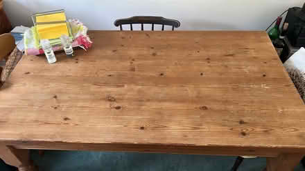 Photo of free Farmhouse solid table 5' x 2' 10" (Fox Hill S6) #1