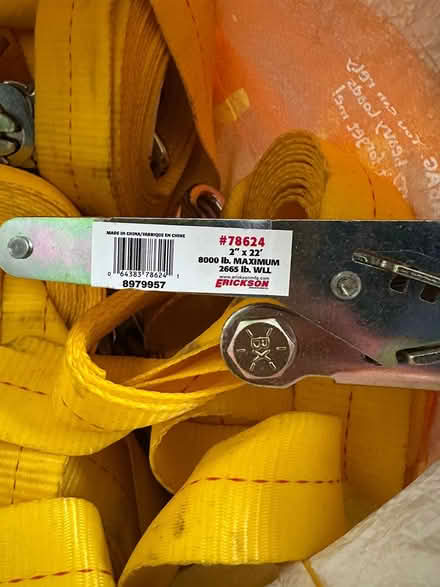 Photo of free Bag of ratchet straps (So182rn) #1