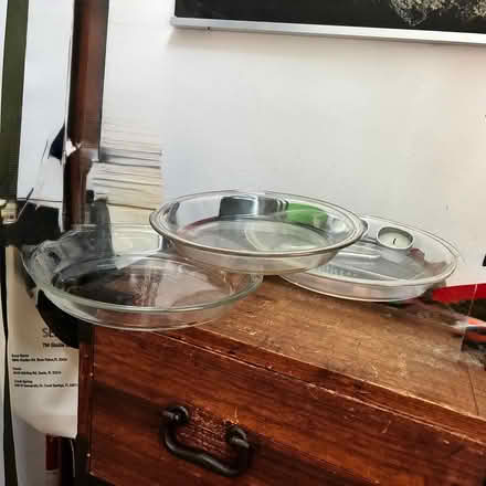 Photo of free Glass pie pans, coffee maker (Lake Cook and Rte 41) #2