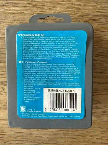 Photo of free Emergency bulb kit - unopened (Cowplain PO8) #2