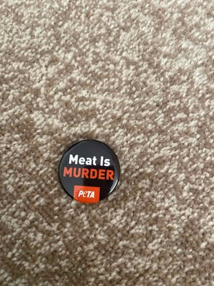 Photo of free Meat is murder badge (Liverpool L7) #1