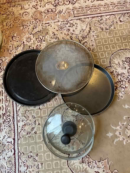 Photo of free Pan lids and metal round trays (NW9 - Brent) #1