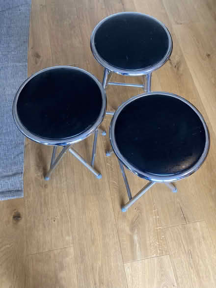 Photo of free 1 set of 3 sturdy stools, collapsible (Stainton CA11) #3
