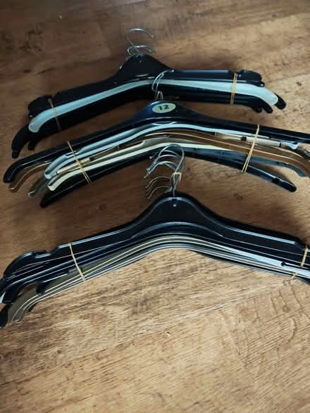 Photo of free Bundles of coat hangers (Great Sutton CH66) #2
