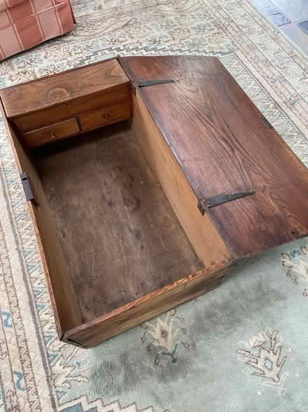 Photo of free Antique wooden chest (Bosham PO18) #2