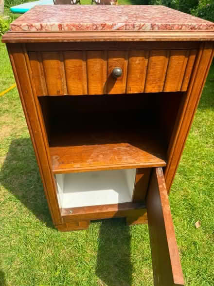 Photo of free Marble top side table (SW13) #2